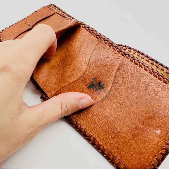 Vintage Leather Hand Tooled Wallet - Picture 9 of 9